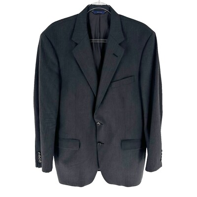 Brooks Brothers 1818 Madison Blazer Men 43L 37W Gray Loro Piana