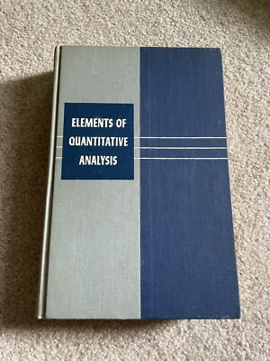 Elements of Quantitative Analysis