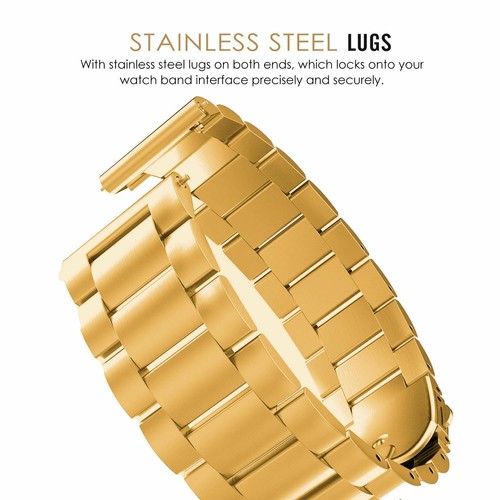 for 18mm 20mm 22mm 23mm Watch Wrist Band Strap Soild Stainless Steel Link - Picture 9 of 21