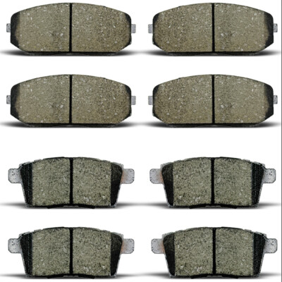 8pcs For 2007 - 2015 Mazda CX-9 Front & Rear Ceramic Disc Brake Pads D1259 D1258