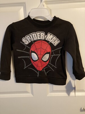 boy's Black Spiderman sweater