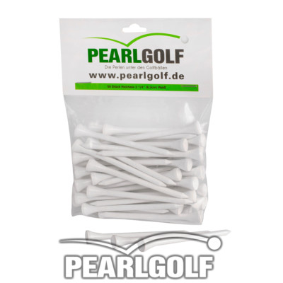1000 GOLFTEES 3 1/4'' (8,3 cm) aus HOLZ - FARBE: WEISS - GOLF-TEES NEU OVP