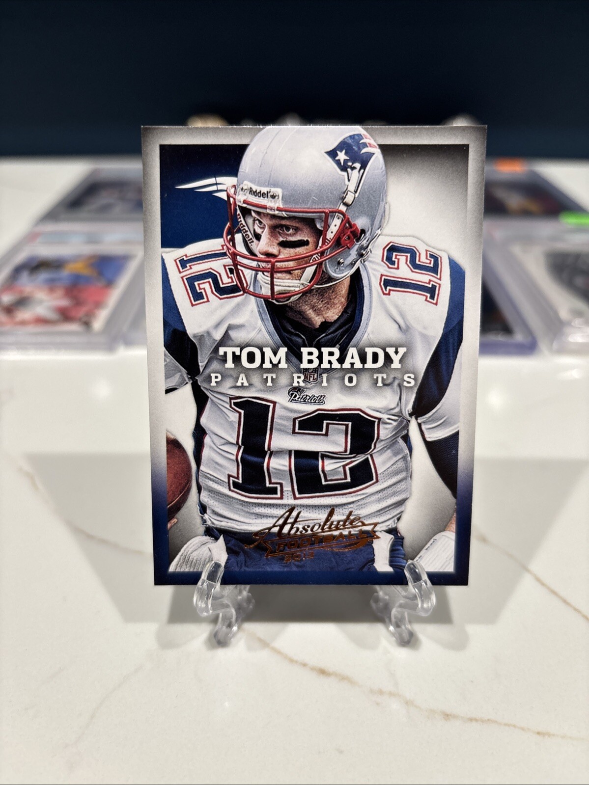 Tom Brady 2013 PANINI ABSOLUTE FOOTBALL #58 INVEST GOAT HOF MVP TB12 PATRIOTS