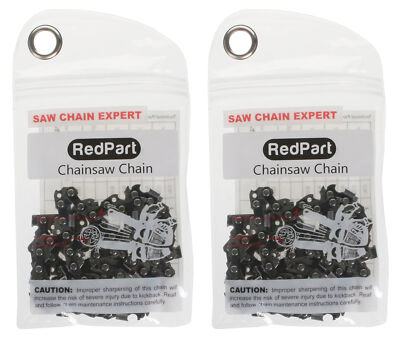 RedPart 14'' Motorsägenkette passend für STIHL 017 MS170 MS171 - 2er Pack
