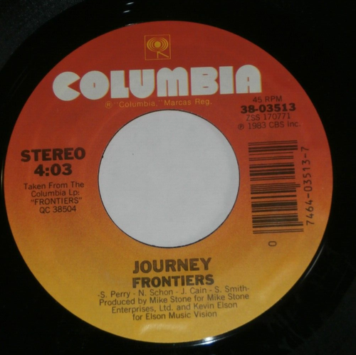 JOURNEY - Separate Ways (Worlds Apart) / Frontiers - 1983 US - Columbia 38-03513 - Bild 5 von 10