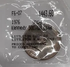 1976 Kennedy Half Dollar Coin w/Bicentennial Reverse UNC in Littleton Plastic