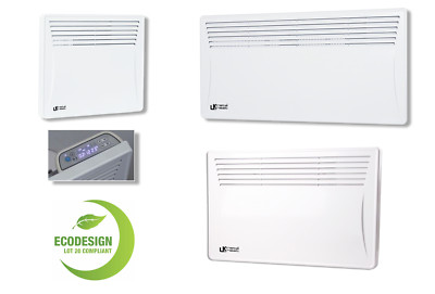 Elektrische Flächenheizung Wandmontage Slim Konvektor Digital Timer Energiesparer 