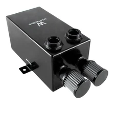 12AN 2.7L  Aluminum Slim Oil Breather Catch Tank Can With Filter