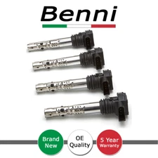Benni 4X IGNITION COIL PACK FOR SKODA OCTAVIA 1997-2010 SUPERB 2001-2008 MFPC26x