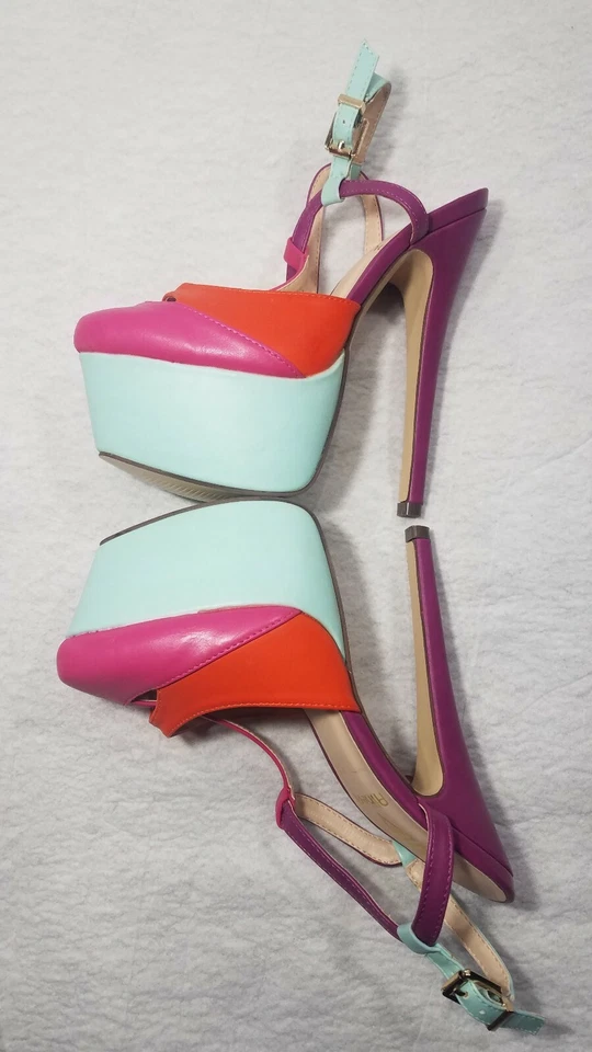 女式 Athena 6 英寸细高跟鞋彩色 8 码 — 第 3/4 张图片