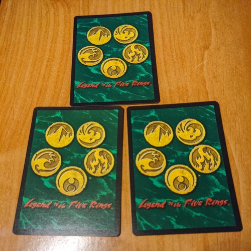 (3) AEG Legends Of The Five Rings Overwhelmed Cards LP/NM - Picture 2 of 4