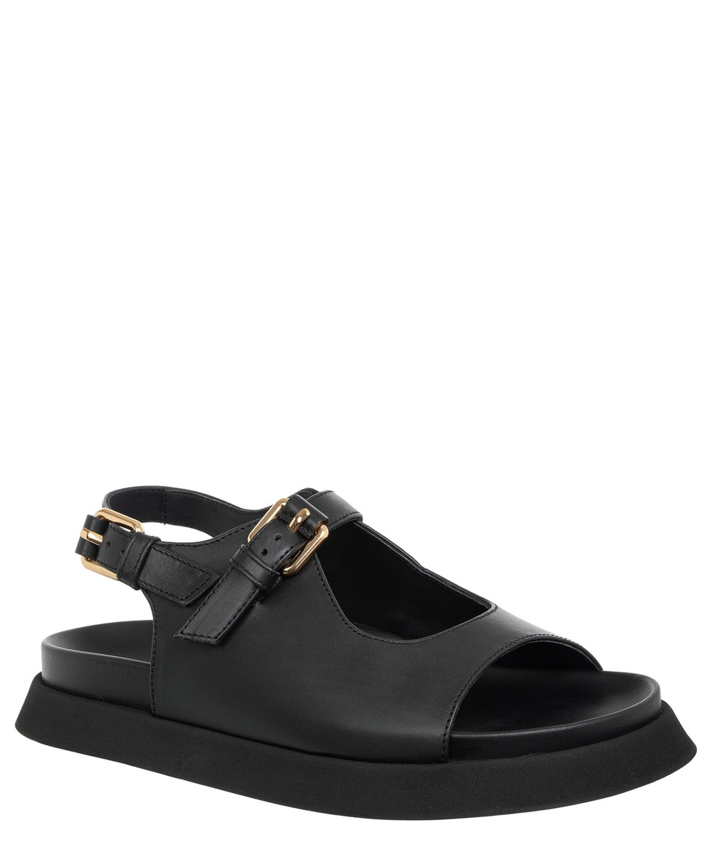 サンダル・ミュール MOSCHINO Women Sandals MA16575G1M MA3 00A NERO ARANCIO BLACK Moschino sandals women MA16074G1MMF0000 Black leather logo