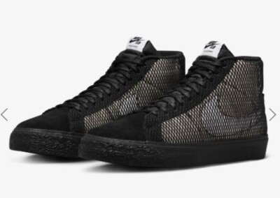 Nike SB Zoom Blazer Mid Premium ''Black Net'' FN6038-100 UK4,5 / EUR38