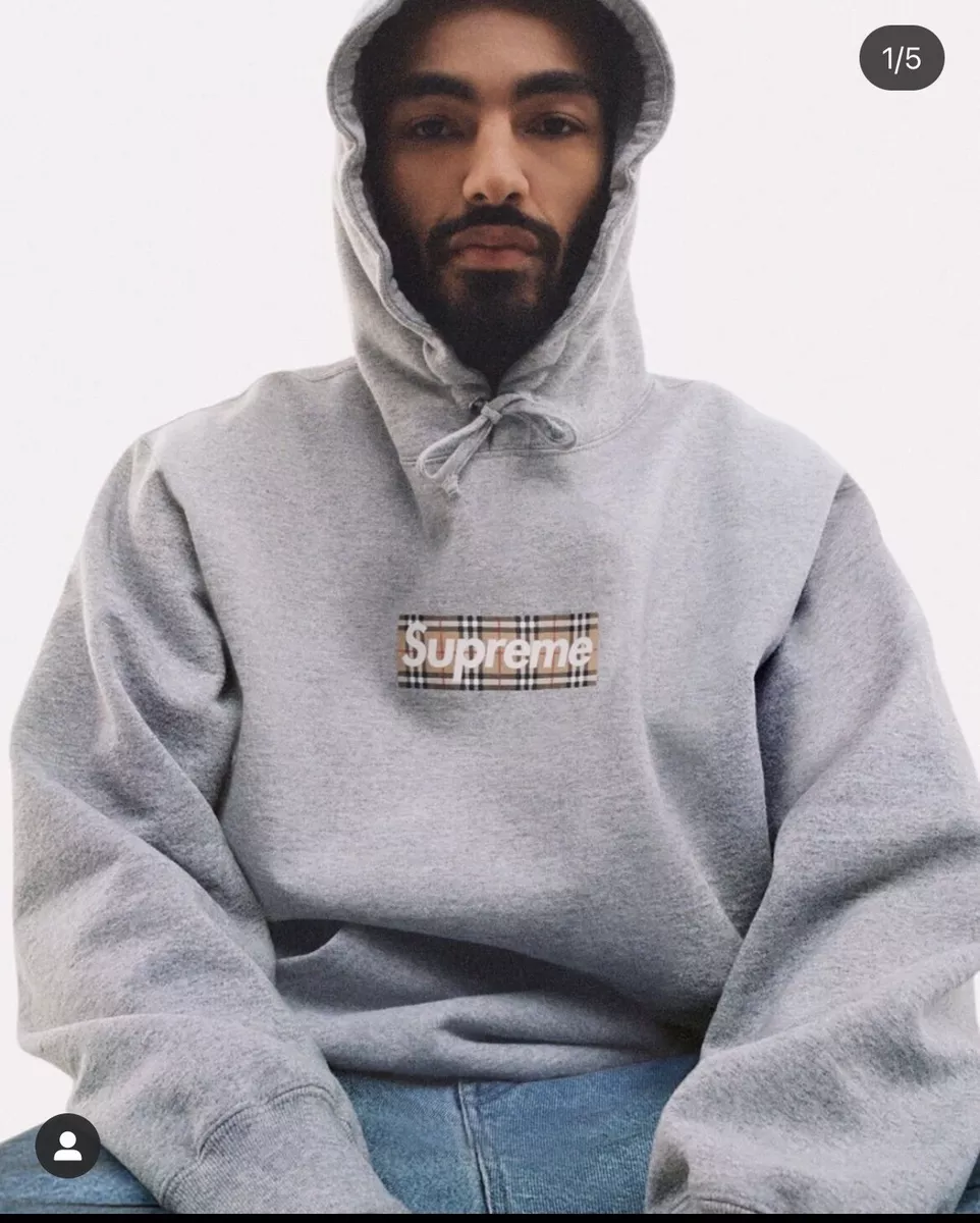 Supreme 2022 Small Box Hoodie - Grey Sweatshirts & Hoodies