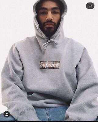 Supreme Box Logo Hoodie Heather Grey