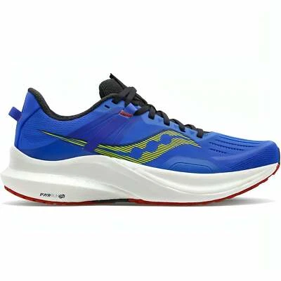 Scarpe da corsa uomo Saucony Tempus blu supporto ammortizzate sportive jogging