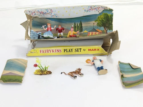 Fairykins Playset Marx Heavy Damange and Wear to Playset