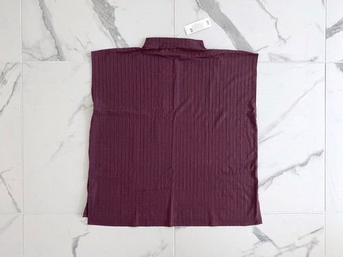 NWT! NEW! EILEEN FISHER Plus Size 3X Purple Mock Neck Basic Top T-Shirt - Picture 10 of 10