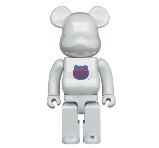 1St Model White Chrome 400% Bearbrick Figure by Medicom | eBay