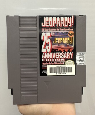 JEOPARDY! 25TH ANNIVERSARY EDITION - Nintendo NES (Authentic) Game