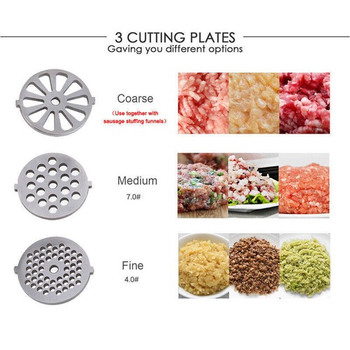 3000W Max Heavy Duty Electric Meat Grinder Home Sausage Stuffer Meat Mincer 220V - Picture 4 of 12