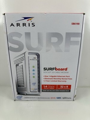 New Sealed ARRIS SURFboard SB6190 DOCSIS 3.0 32x8 Cable Modem Comcast Xfinity