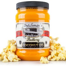 Dutchman s Popcorn Coconut Oil Butter Flavored Oil, 30oz Jar