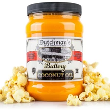 Dutchman’s Popcorn Coconut Oil  Butter Flavored Oil, 30oz Jar