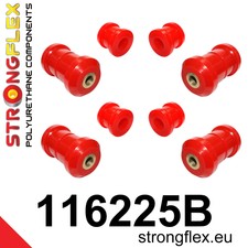 STRONGFLEX PU VORDERACHSBUCHSEN SATZ MERCEDES SL R129 U. A. 25MM 18MM ROT