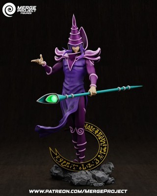 Dark Magician by Merge Project FAN ART 1:12 Statue Resin 3D Printed DIY Kit