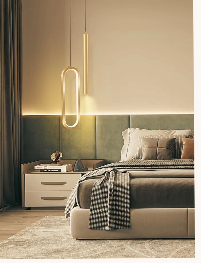Plafonnier LED design en aluminium blanc pour une décoration intérieure chic