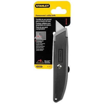 Stanley Utility Knife Utility, 6 in L, Interlocking/Overlap Nose, Free Shipping.