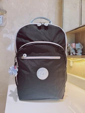 NWT Kipling Seoul XL Extra Large 17" laptop Large Backpack 47cm True black