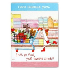 GreetingLife Coco-chan Planner 2026 A6 Softcover Market CD-1385-RY
