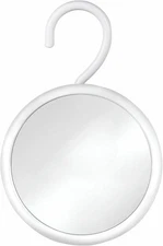 MIRRORVANA Hangable Round Fogless Shower Shaving Mirror 6.7"L x 6.7"W, White 