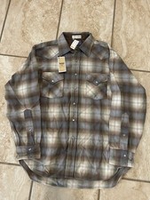 Pendleton High Grade Western Wear Wool Plaid Shirt Mens Sz L 70s VTG Pearl Snap
