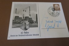 Ganzsache 40 Jahre Verein der Briefmarkenfreunde Bitterfeld Ballonstadt 1937