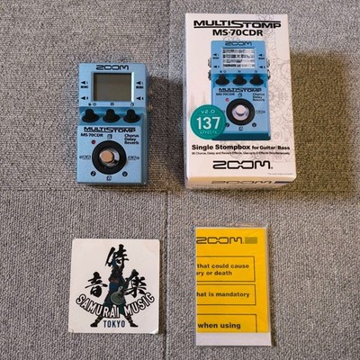 ZOOM MS-70CDR MultiStomp Guitar Multi-Effects Pedal Chorus/Delay/Reverb #2