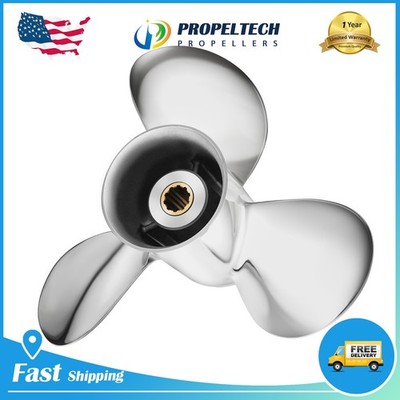 9 1/4 X 10 Stainless Boat Propeller Fit Suzuki DF8/9.9/15HP/DT9.9/15HP 10 Spline