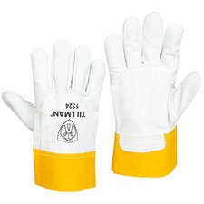 Tillman 1324 Top Grain Goatskin TIG Welding Gloves Unlined with 2" Cuff, X-Large
