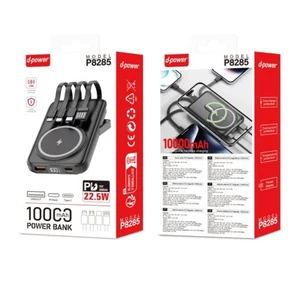 Power Bank Magnétique 10000mAh PD 22.5W - D-power P8285