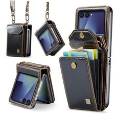 ASAPDOS Crossbody Case Compatible with Samsung Galaxy Z For Z Flip 7 Coffee