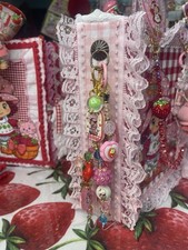 Strawberry Shortcake Journal Tassel | Beaded Spine Charm Accessory