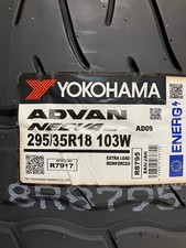 2 New 295 35 18 Yokohama Advan Neova Ad09 Summer Performance Tires