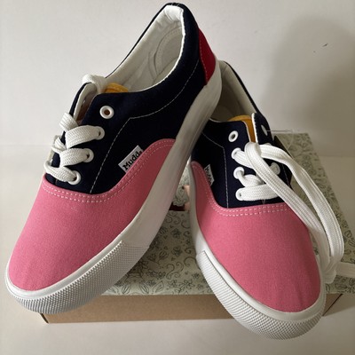 Mudd Women s 8.5 US, style Poppy, tie NWT in box, pink, blue colorblock