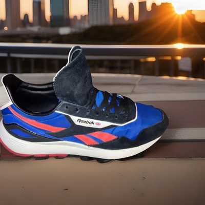 Reebok Classic Legacy AZ Men's Size 11.5 Blue Red Black Suede Retro Sneakers