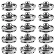  120 Pcs Sew on Snaps Sewing Fasteners Coat Buttons Metal for Clothing