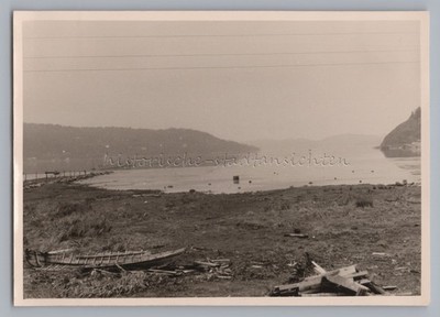 Fahrt von Helsingborg nach Halden Norwegen - Bootswracks - Altes Foto