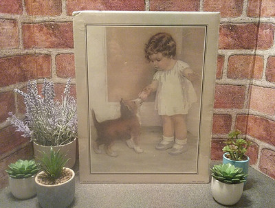 Vtg 1985 Bessie Pease Gutmann  The Reward'' Sealed Litho Portal Publications USA