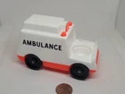 Vintage Fisher Price little people white AMBULANCE for Hospital 931